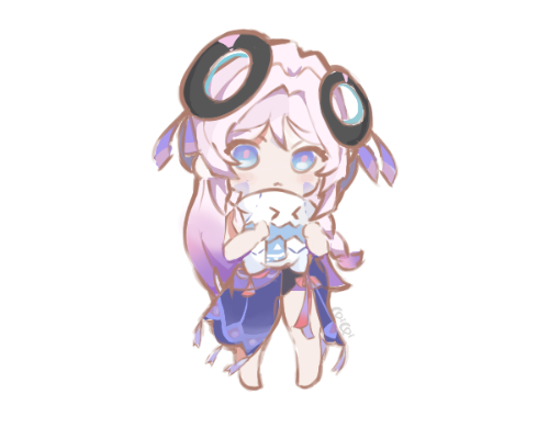 Chibi Genshin Character Stickers
