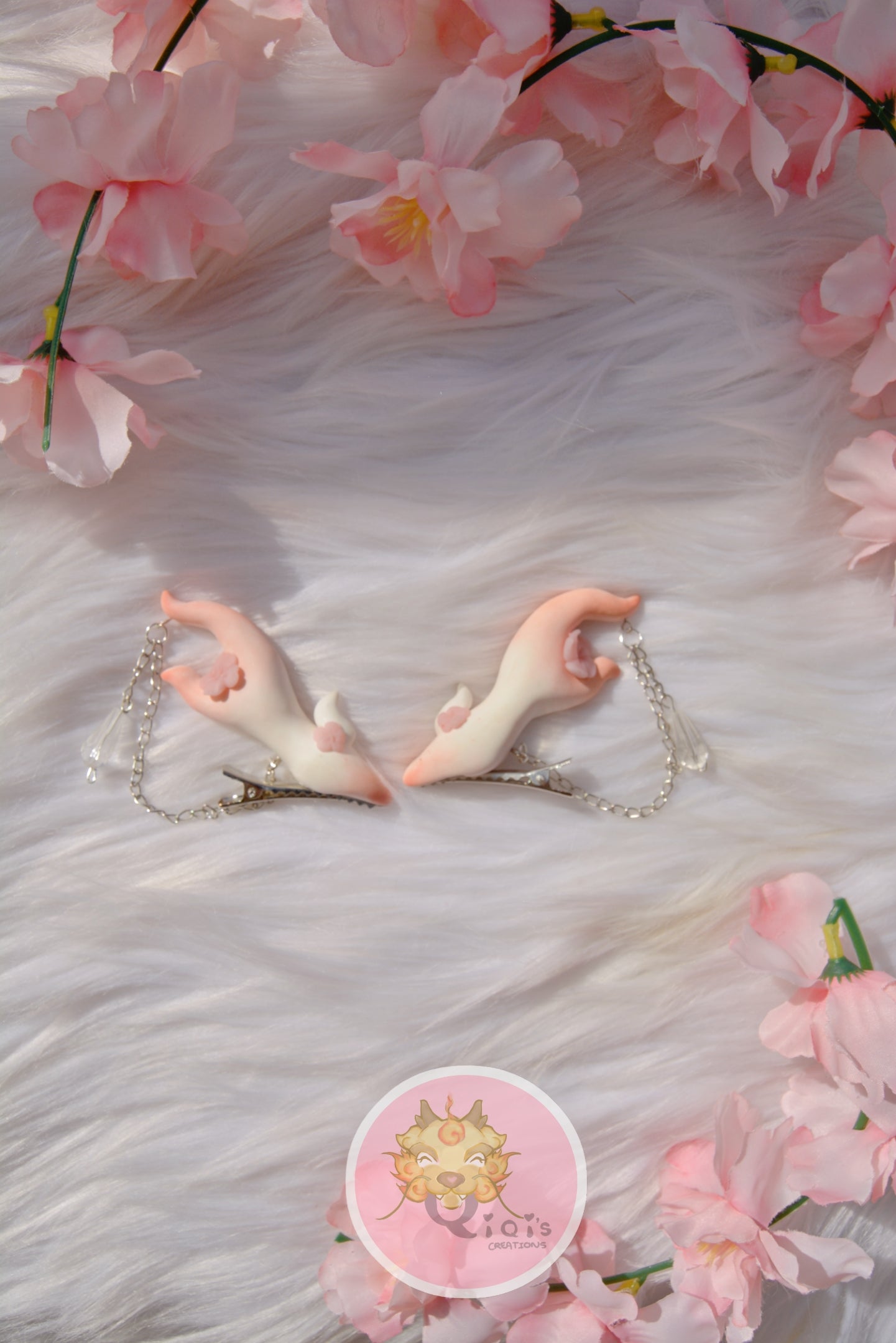 Hanfu cherry blossom dragon horns (small)