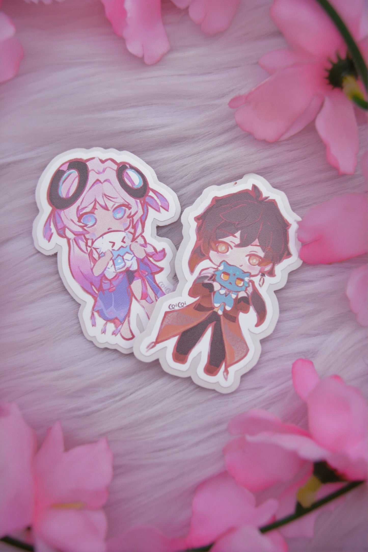 Chibi Genshin Character Stickers