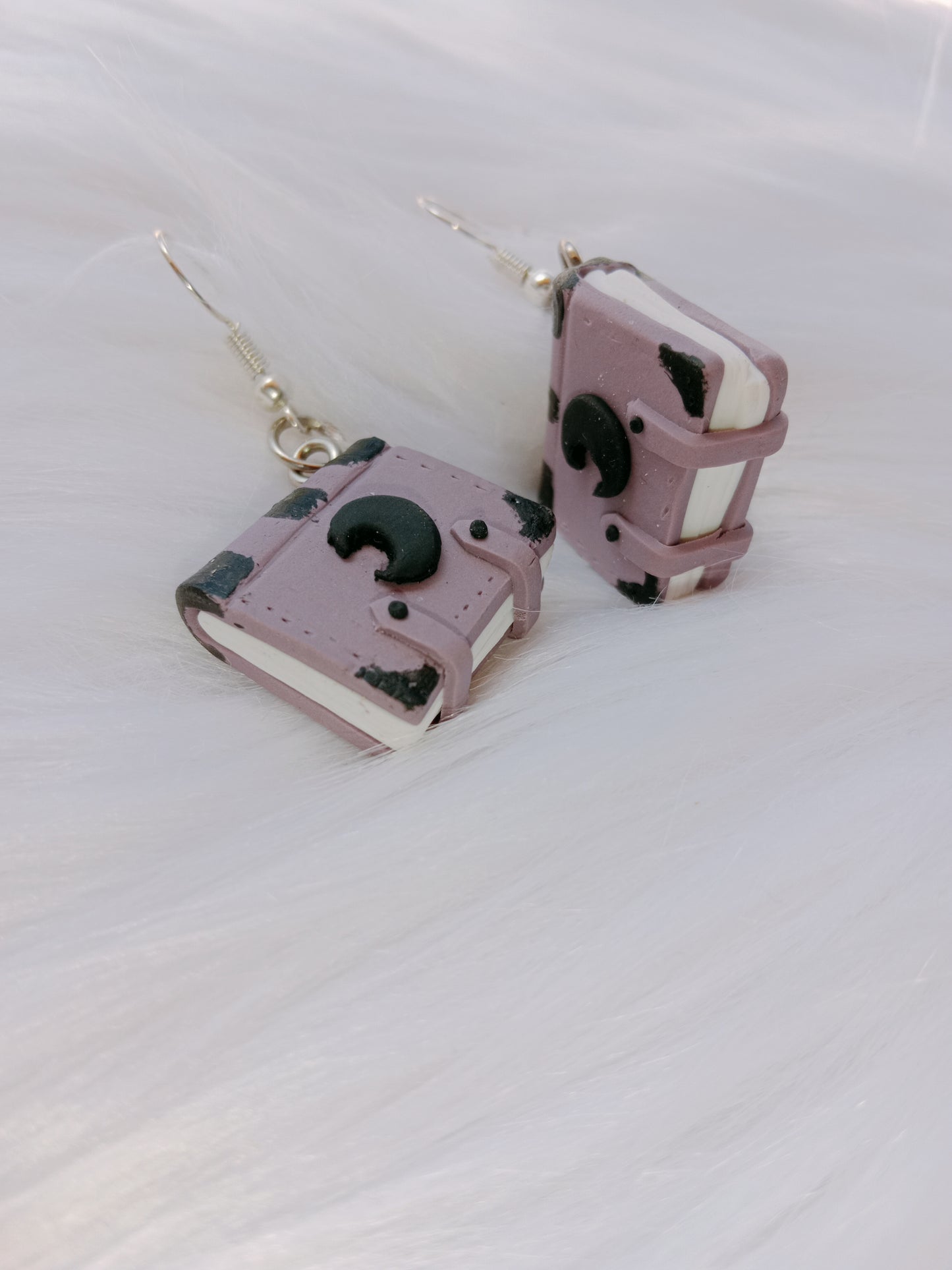 Pastel spellbook earrings