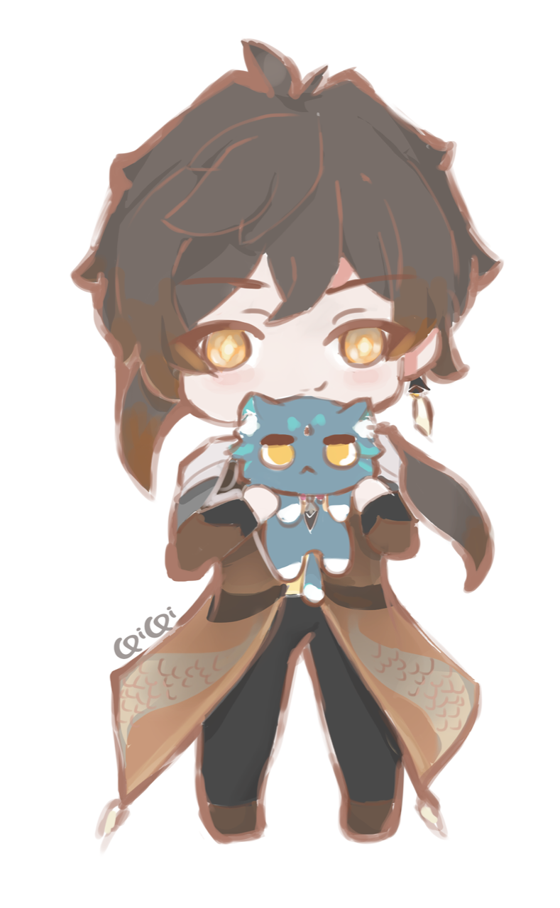 Chibi Genshin Character Stickers