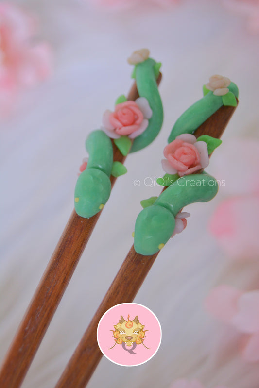 Peony snake chopsticks