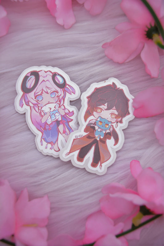 Chibi Genshin Character Stickers
