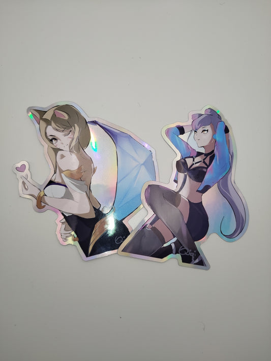 Holo KDA Stickers
