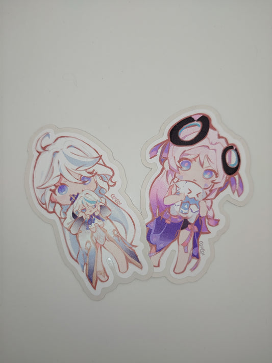 Chibi Genshin Character Stickers